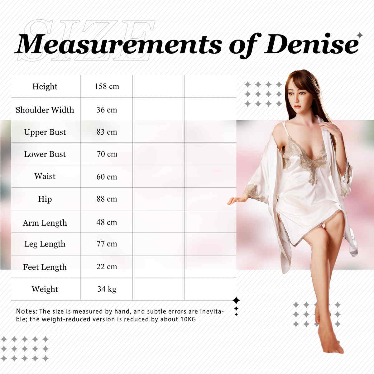 XY Doll Body Data 158cm C-cup Denise
