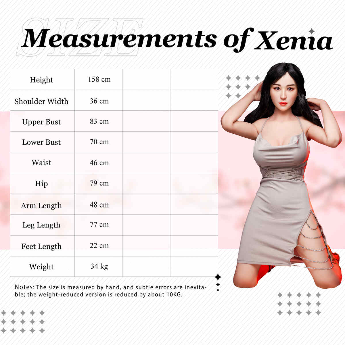 XY Doll Body Data 158cm D-cup