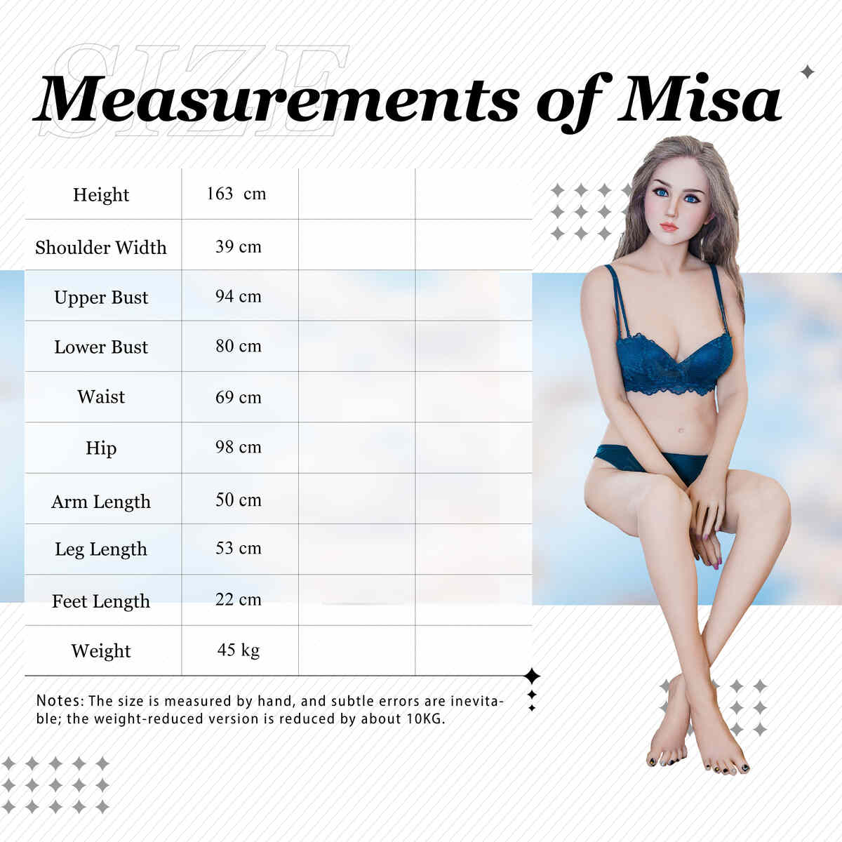 XY Doll Body Data 163cm B-cup Misa
