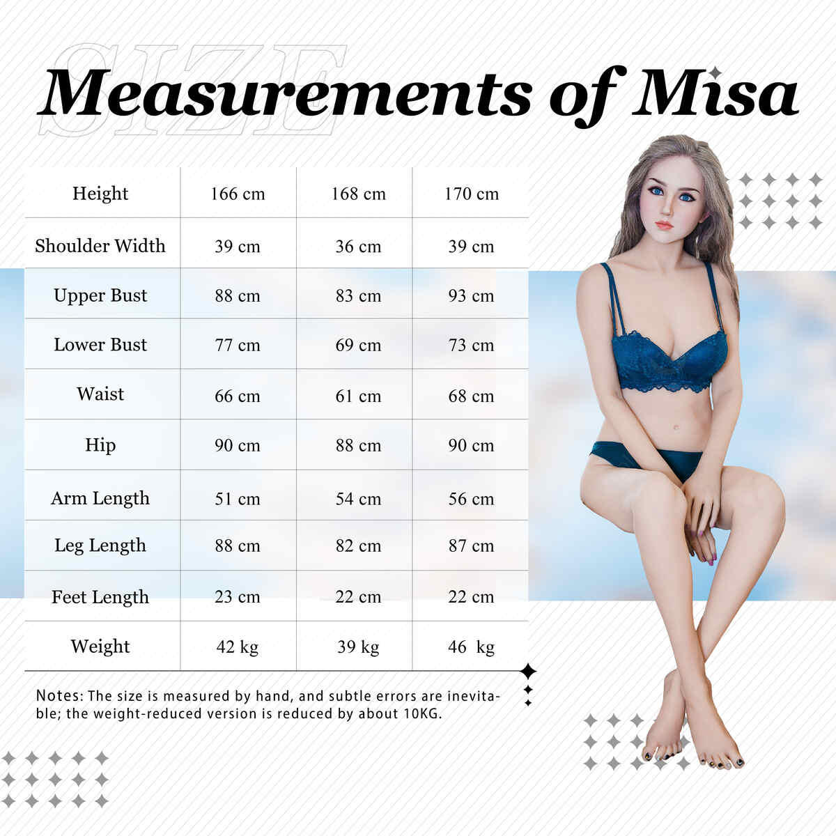 XY Doll Body Data 170cm E-cup